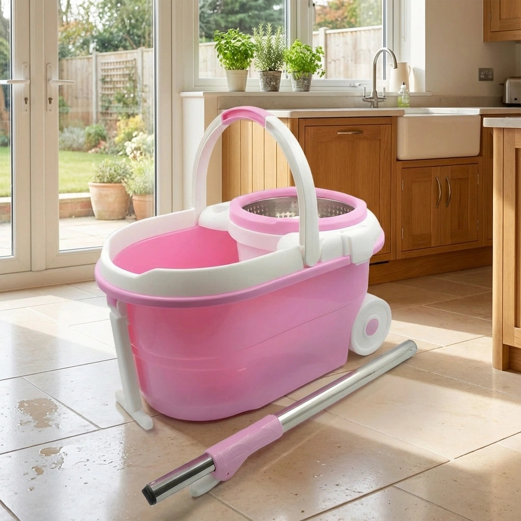 Steel Spin Mop Set