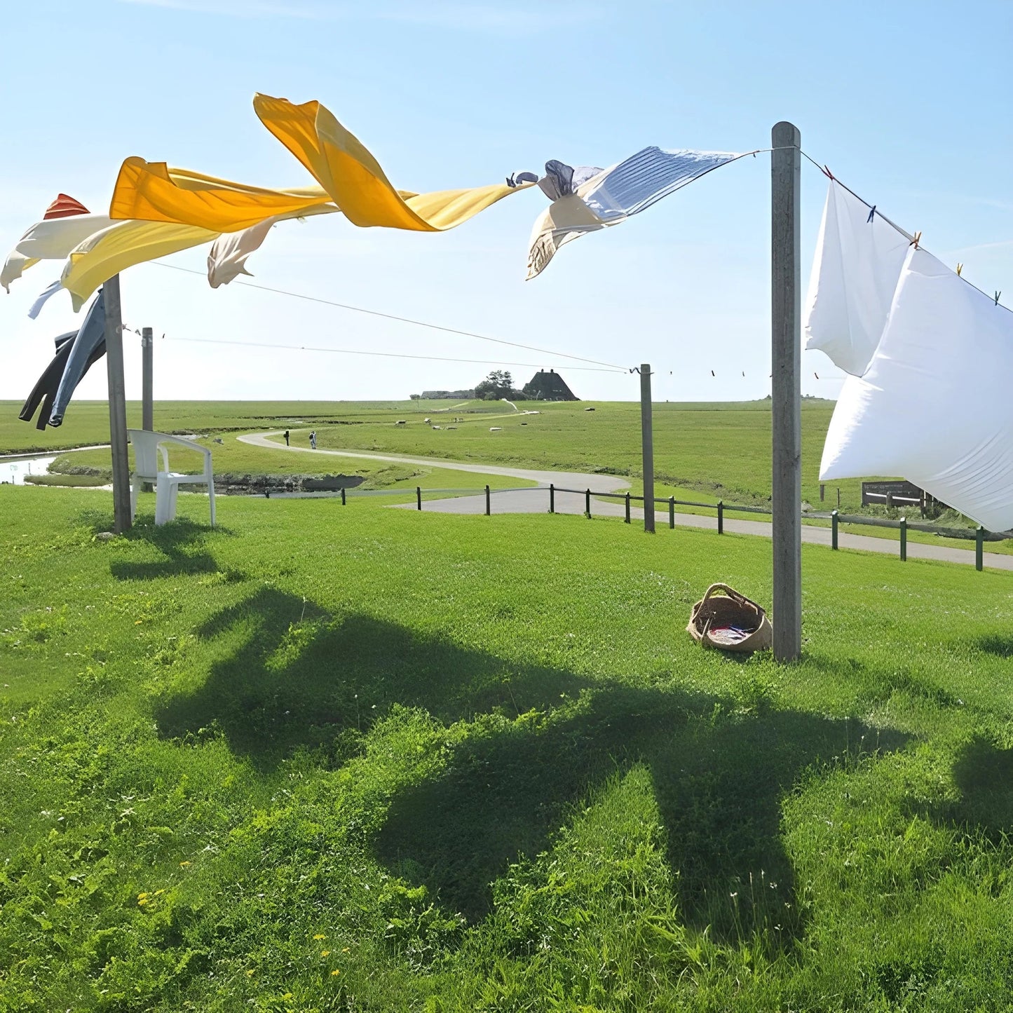 10M PVC-Coated Clothesline - Garden & Outdoors