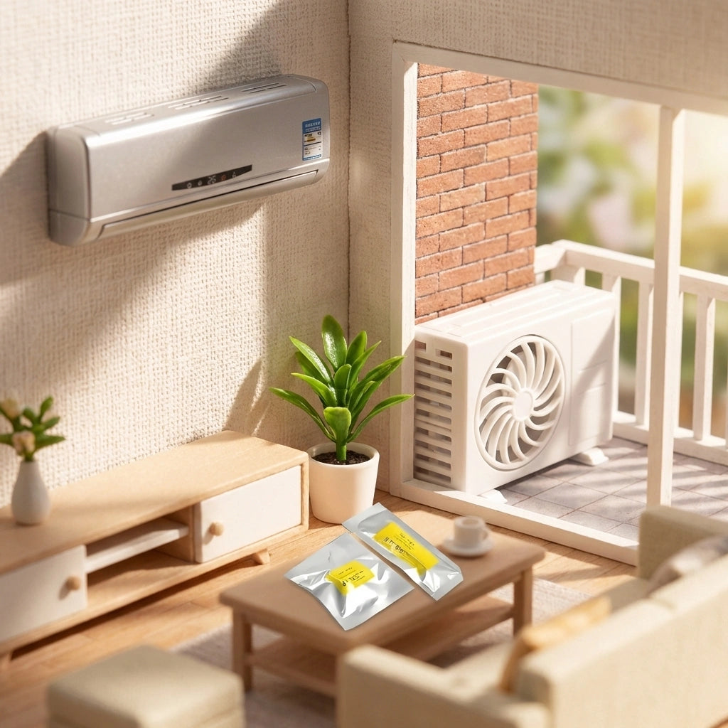 Solar-powered car air freshener, white vented fan unit