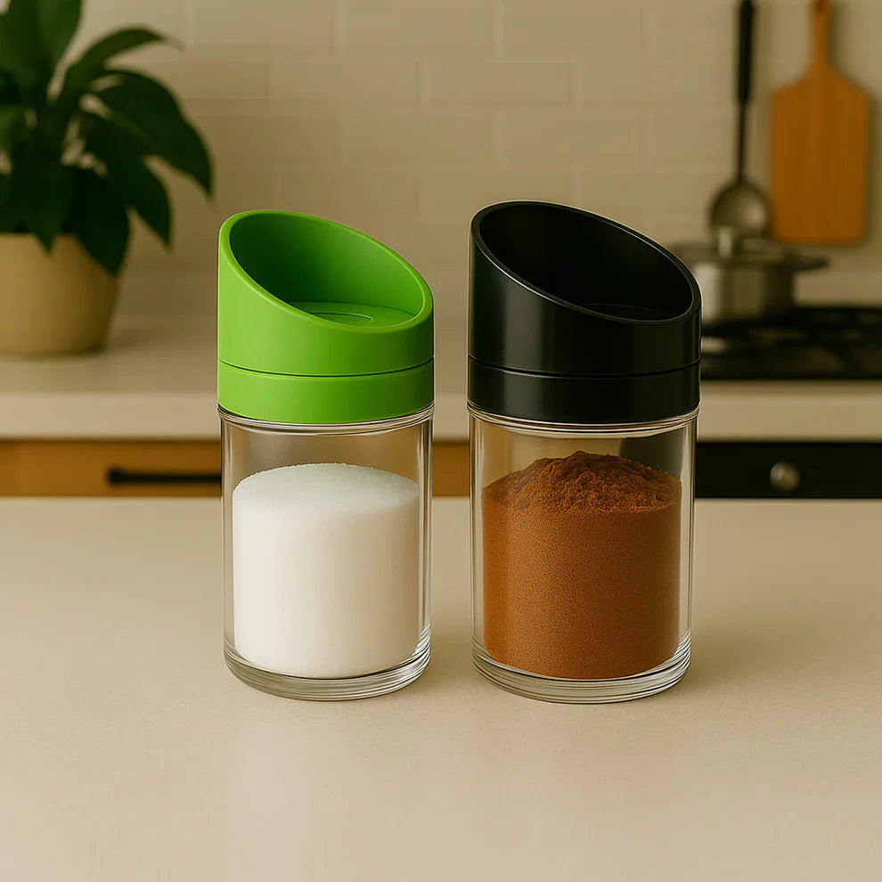 Best 2-piece slant-lid kitchen jar set - food storage containers | 2025 | fast shipping