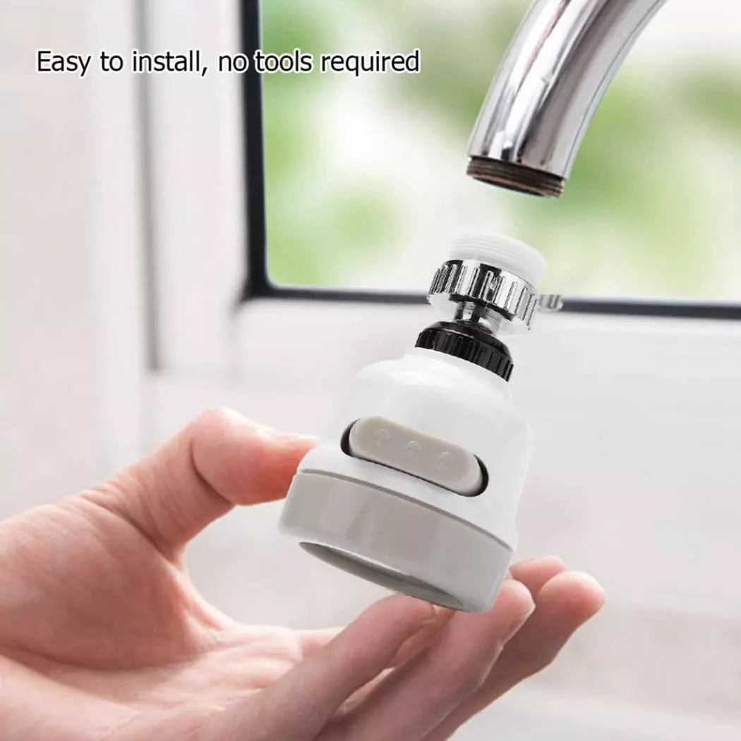 Rotatable faucet sprayer head with gray control collar and metal nozzle