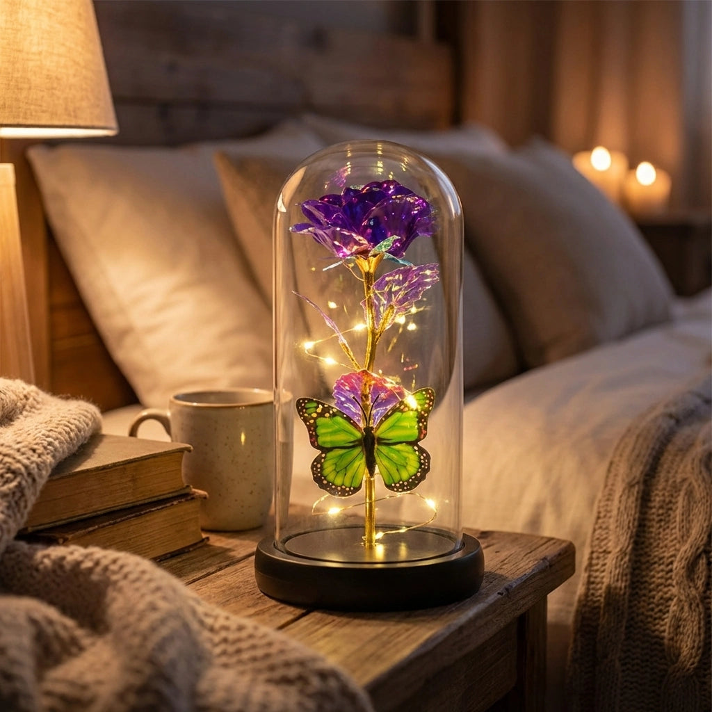 LED Preserved Rose Dome