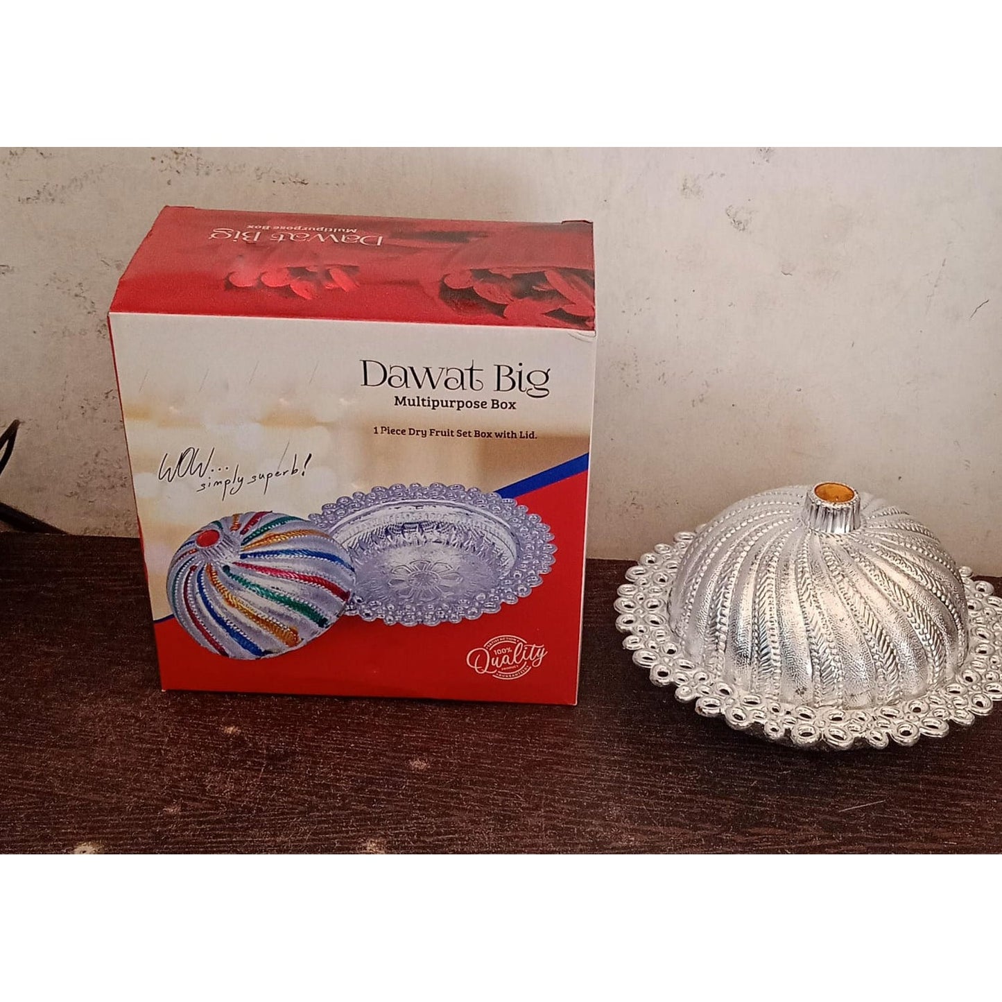 Dry Fruit Box With Lid (1 Pc)