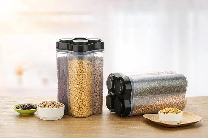 Best 4 section food storage jar - containers | 2025 | fast shipping