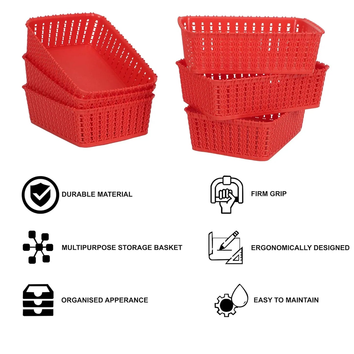 Plastic Dish Rack and Vegetables Fruits Basket 1 Pc - Home & Kitchen