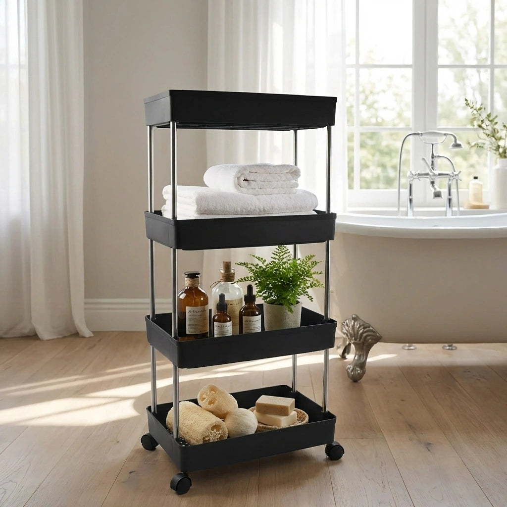 4-Layer Rolling Storage Cart