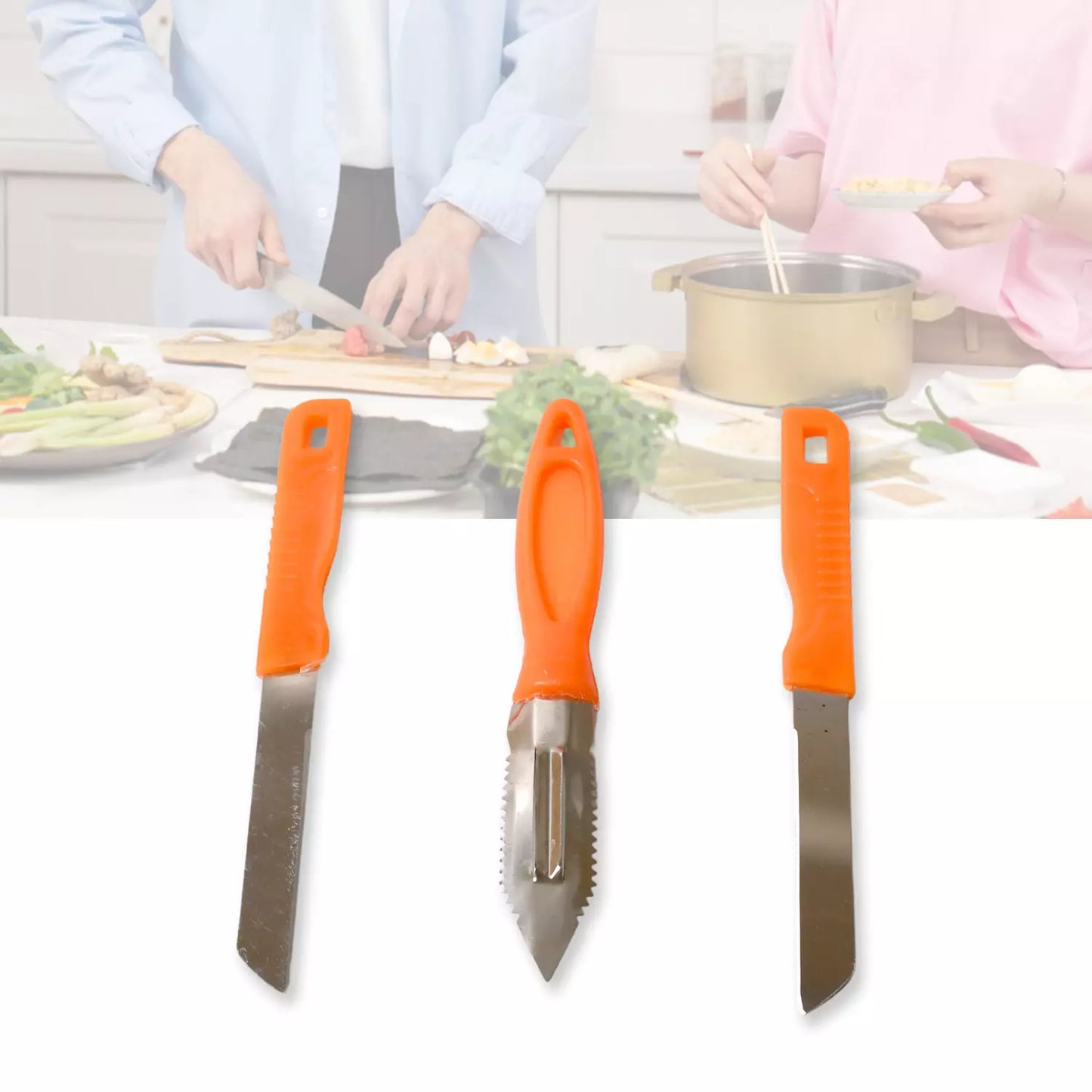 Best 3-in-1 stainless steel kitchen knife set - knives | 2025 | fast shipping