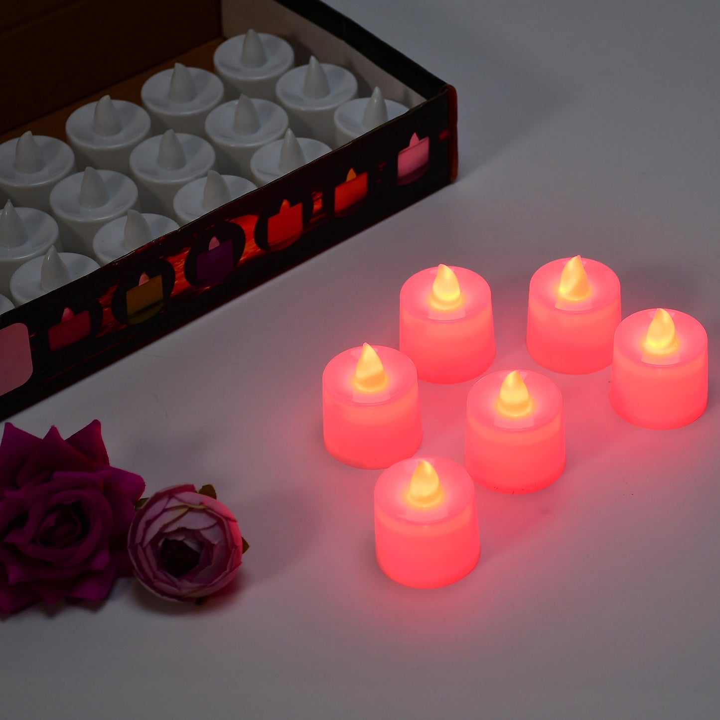 Best red flameless led tealights - candles | 2025 | fast shipping