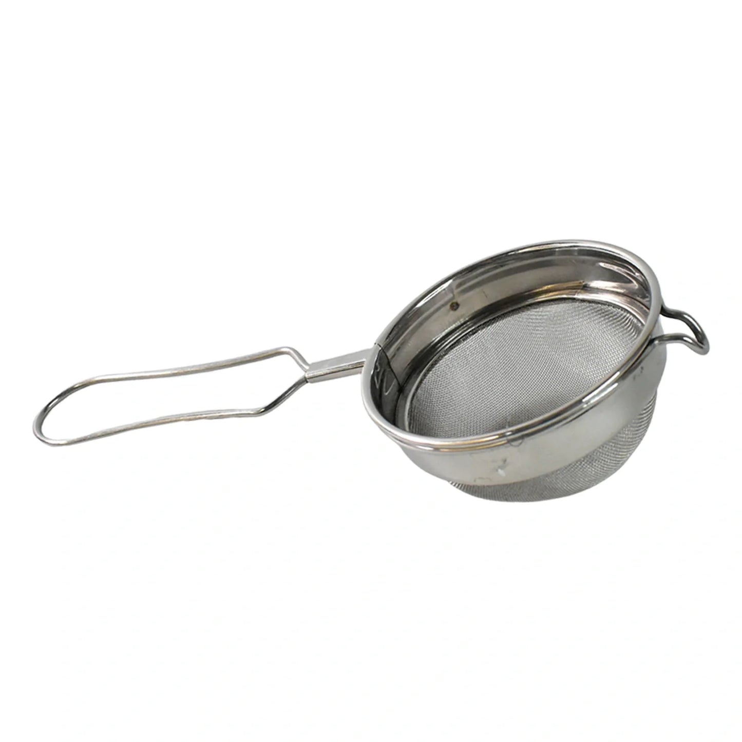 Stainless steel mesh strainer with long handle