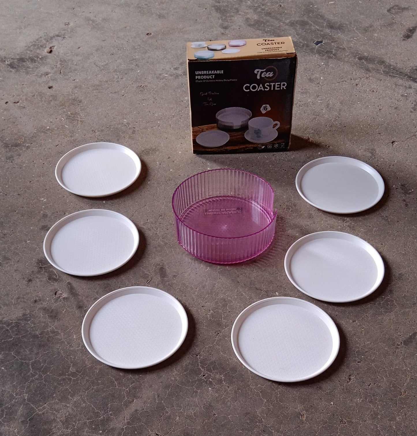 Plastic Coasters (6 pcs)