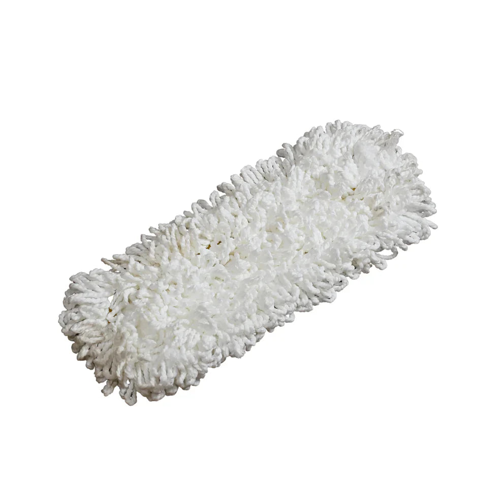 Dust mop refill pad, 50×20cm, white microfiber strips