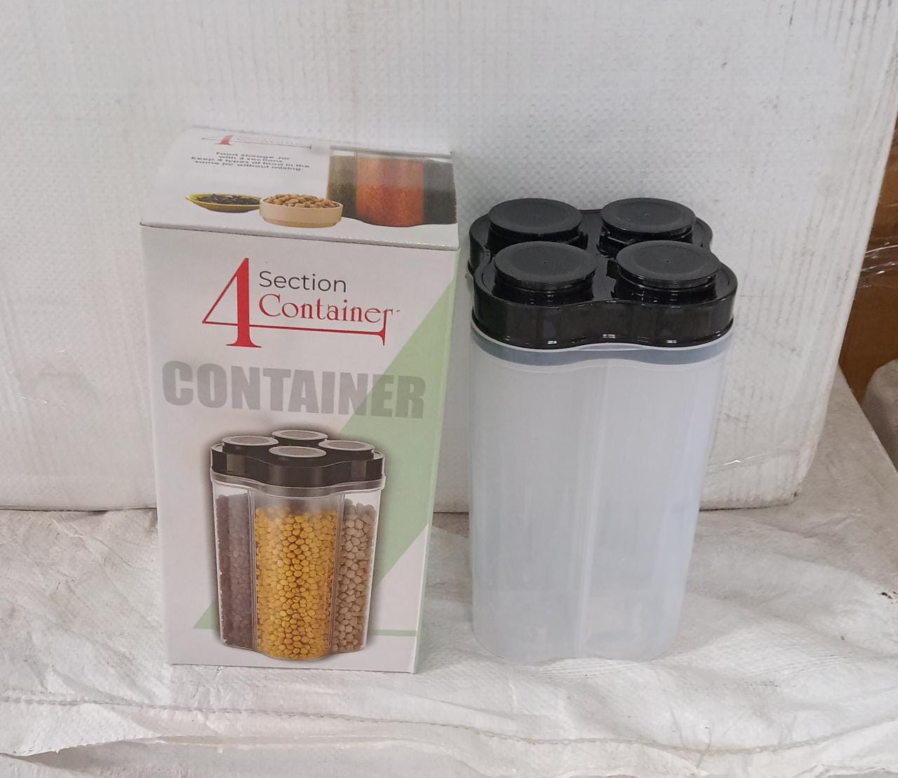 4 Section Food Storage Jar