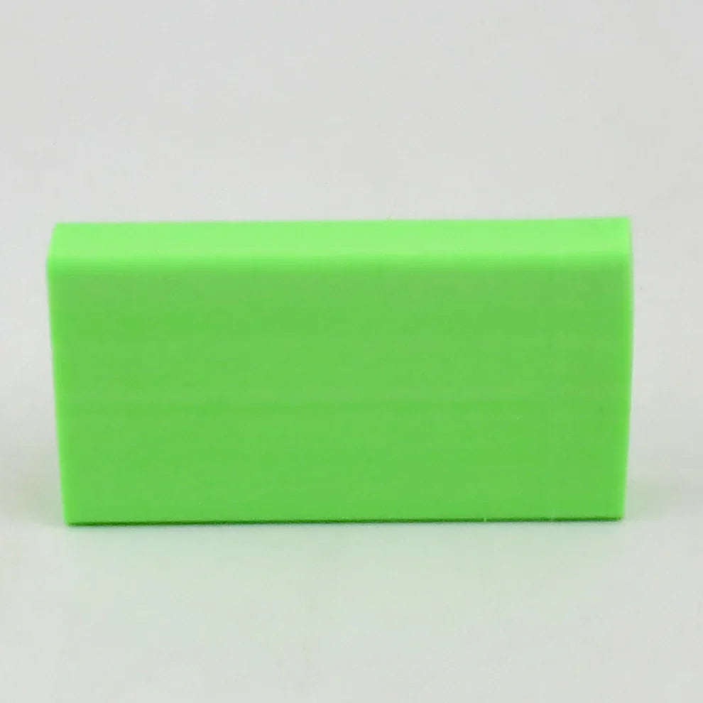 Green rectangular eraser block for kids