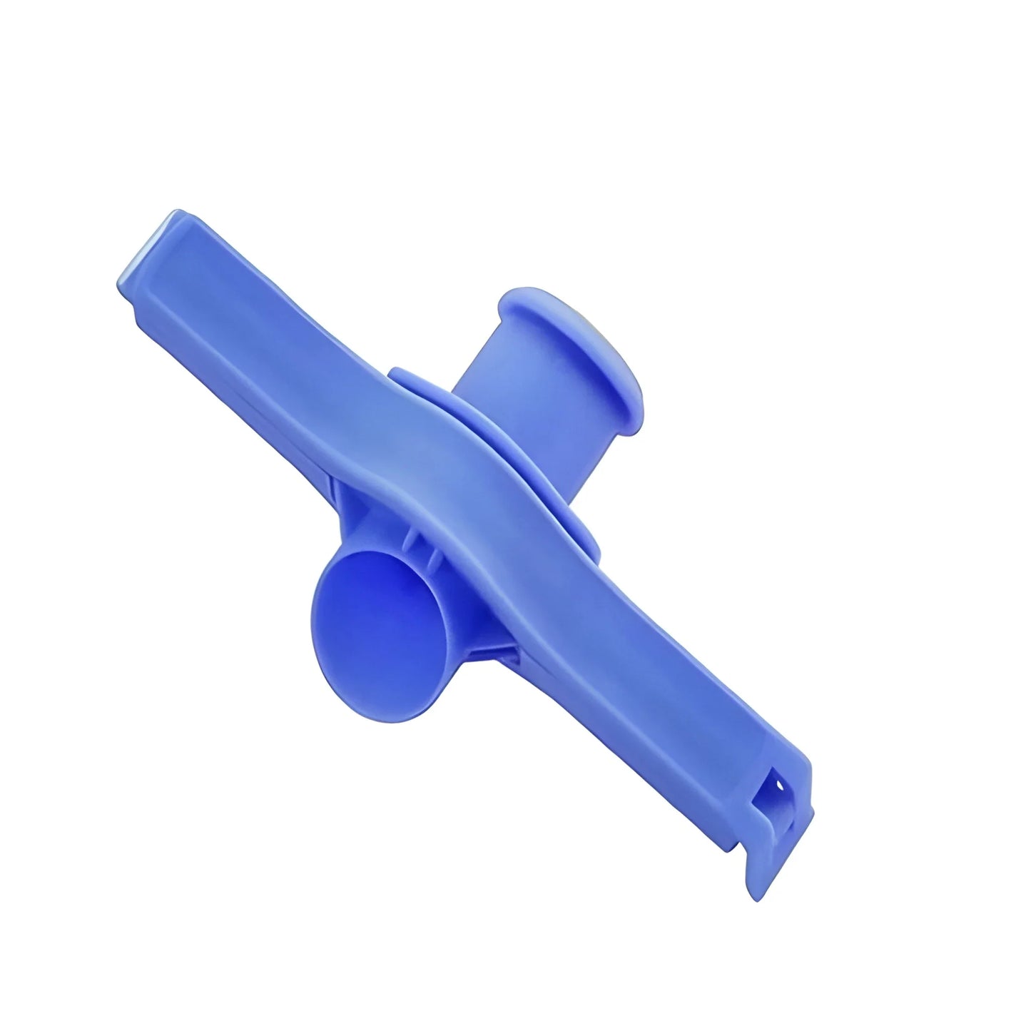 Blue plastic food bag seal clip