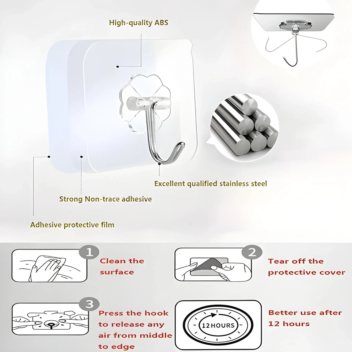 Heavy-Duty Wall Hook - Home Improvement
