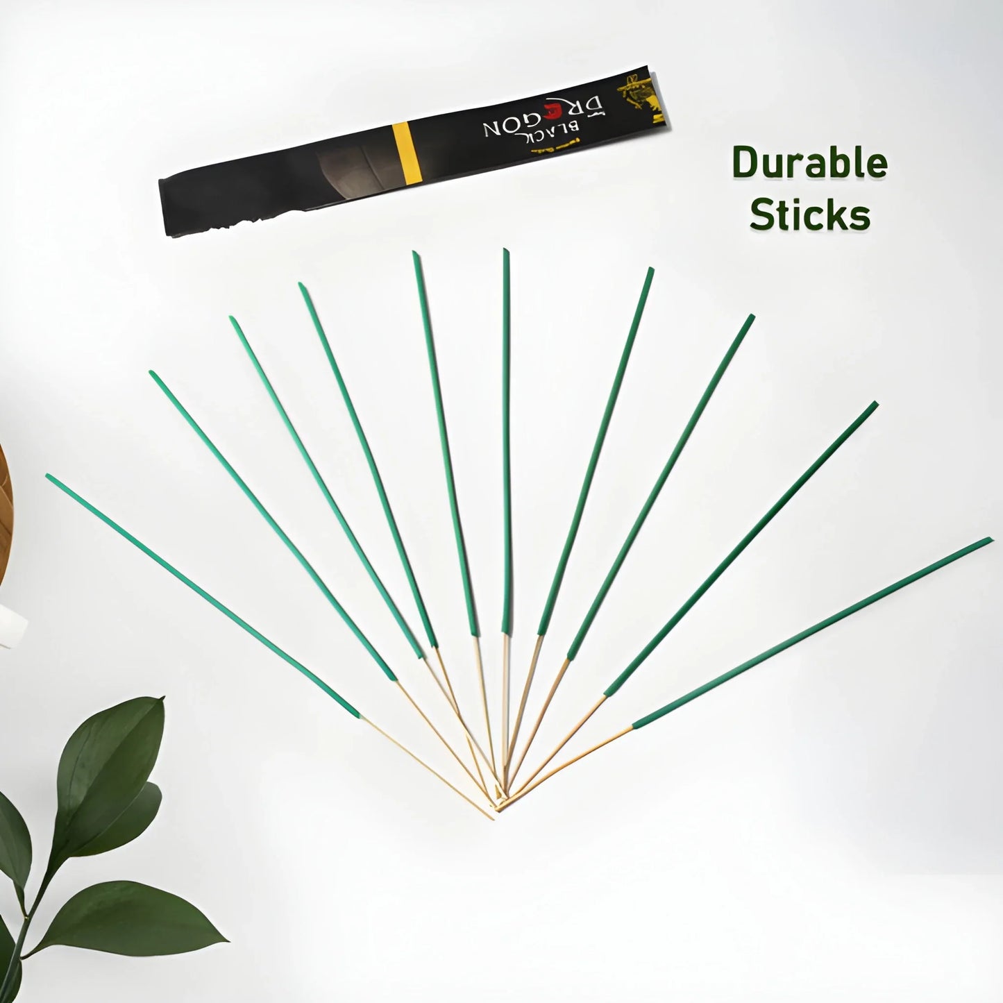 Herbal mosquito repellent agarbatti incense sticks with pack, fanned green tips