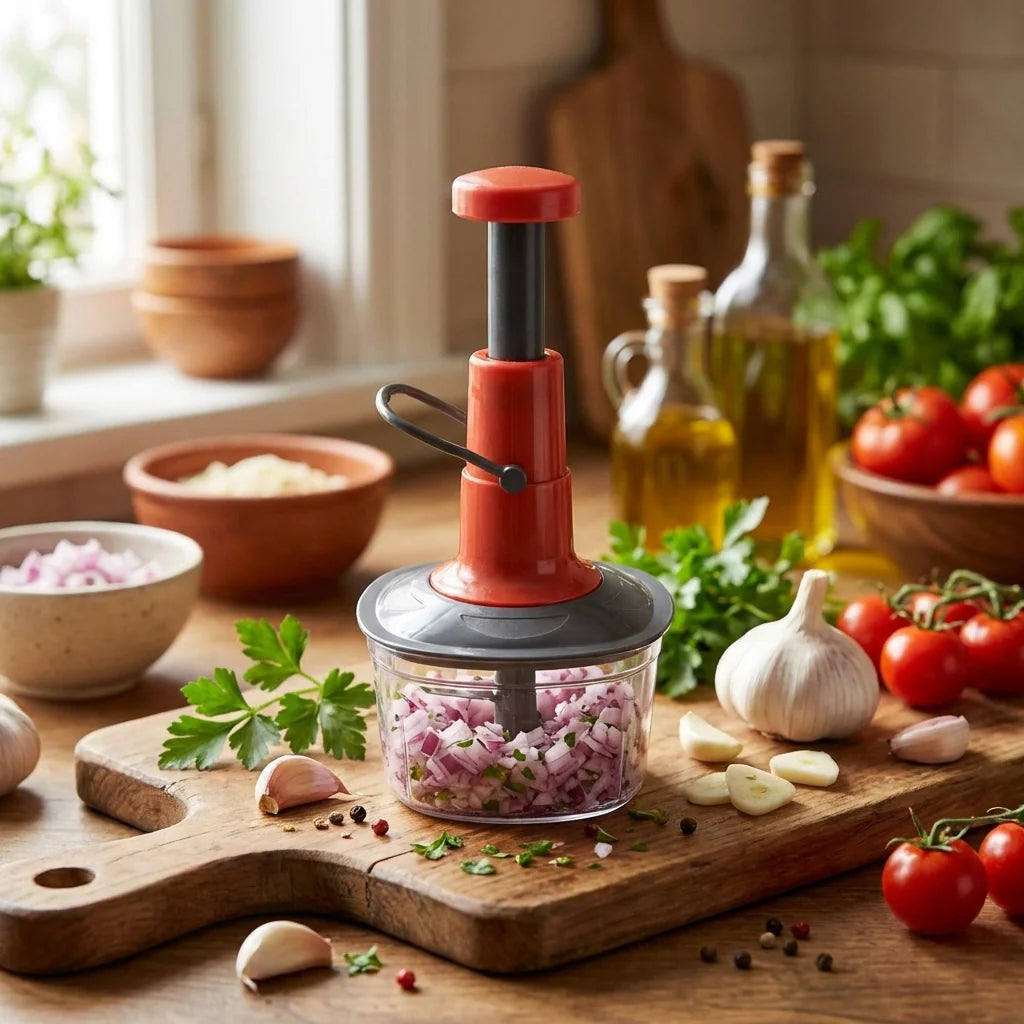 Best manual press fruit vegetable chopper - kitchen slicers | 2026 | fast shipping