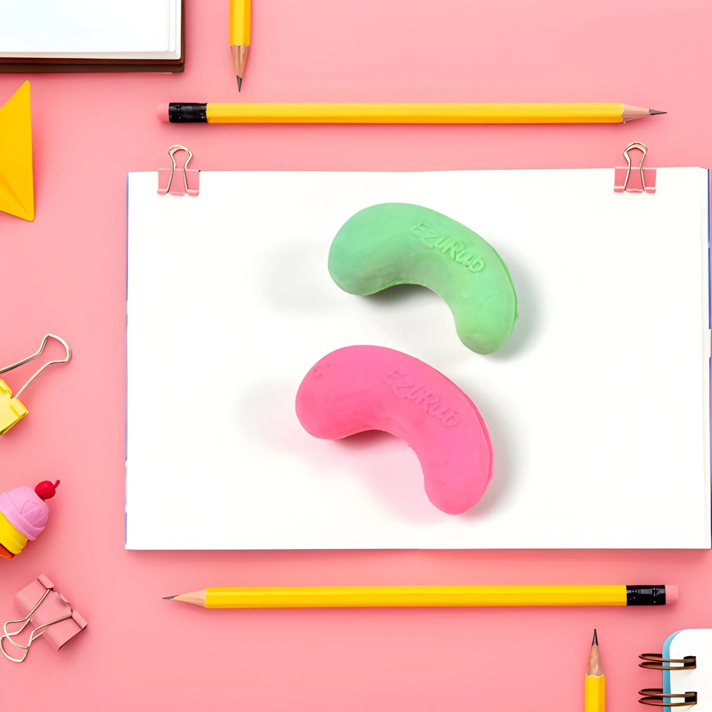 Nut-Shaped Fun Erasers - Stationery