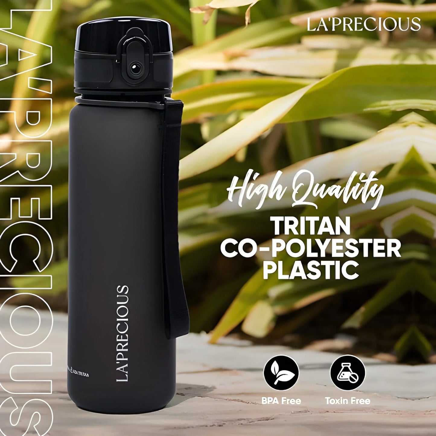 Best plastic black motivational water bottle - home & garden | 2025 | fast shipping