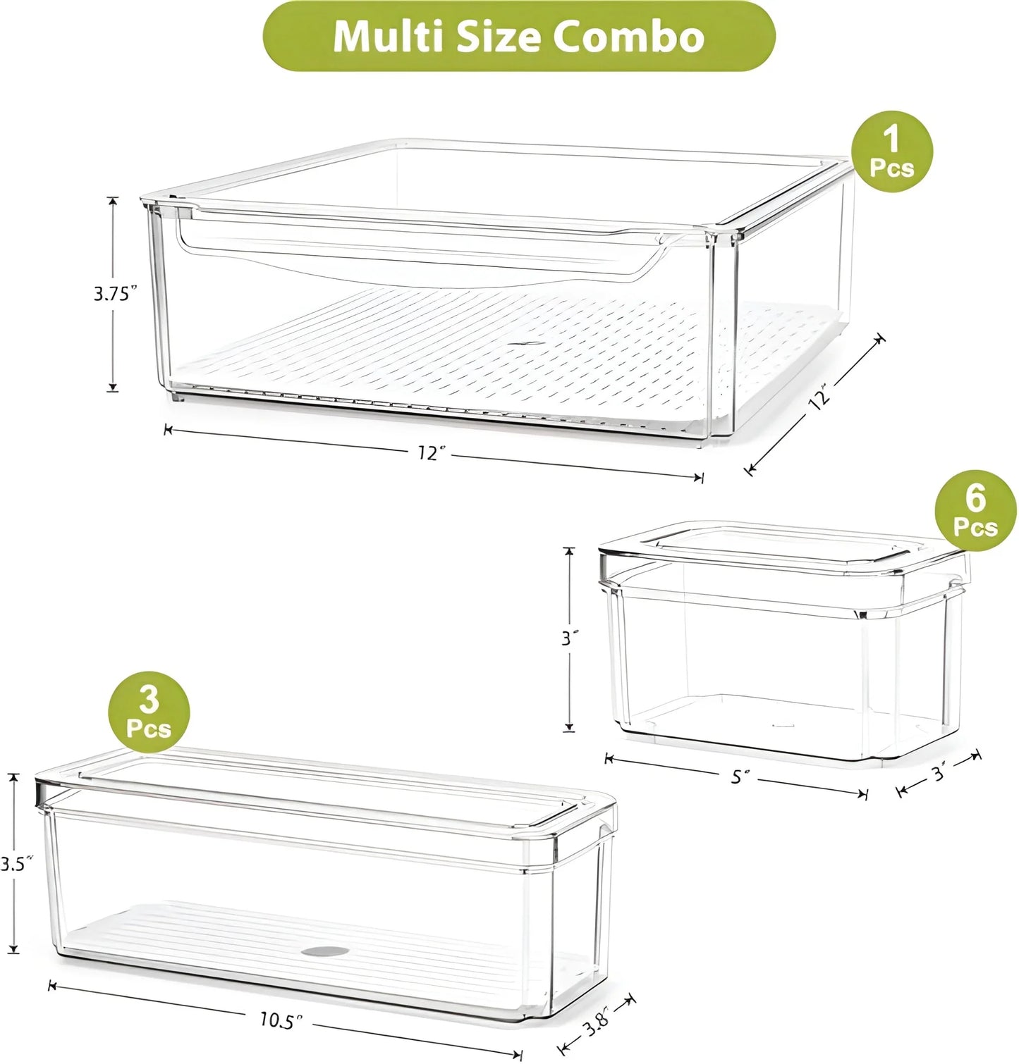 Best plastic refrigerator organizer bins set of 2 - home & garden | 2025 | fast shipping