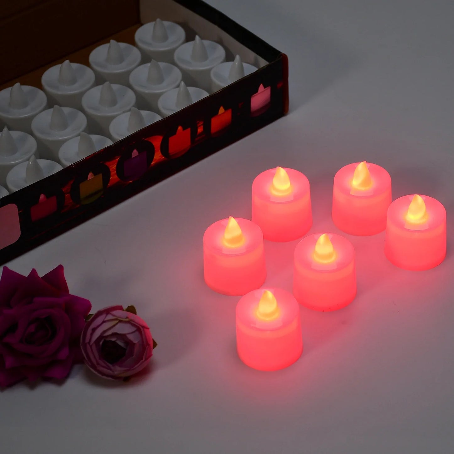 Best red flameless led tealights - candles | 2025 | fast shipping