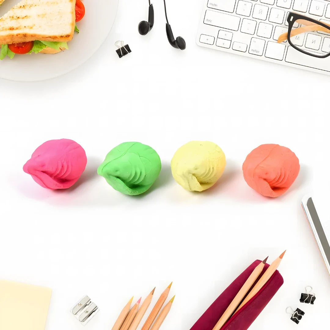 Shankh Shape Eraser Rubber - Office Products