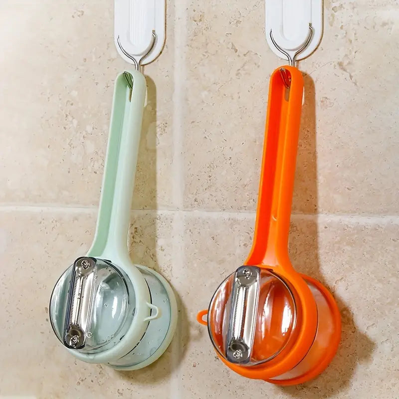 Stainless Steel Peeler With Container (1 Pc) - Home & Kitchen