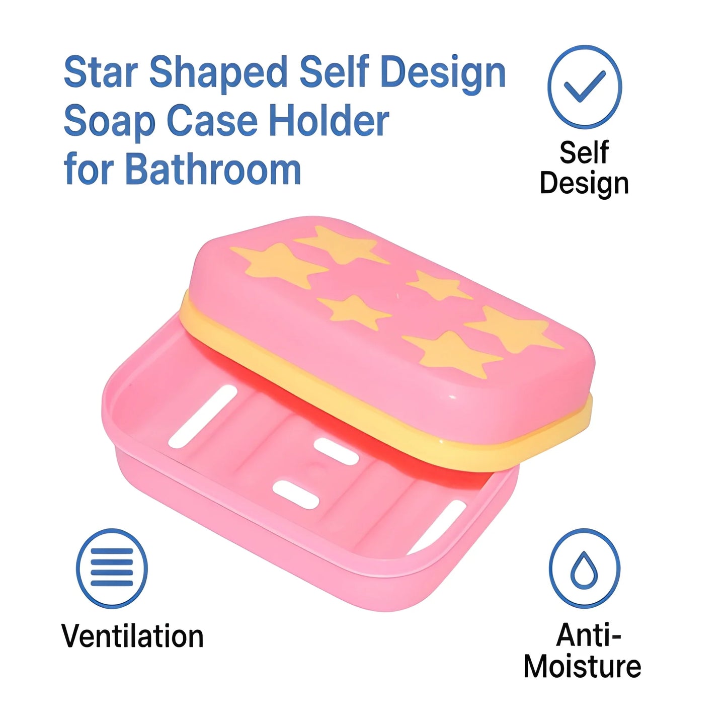 Star-Shaped Leak-Proof Soap Case - Home Improvement