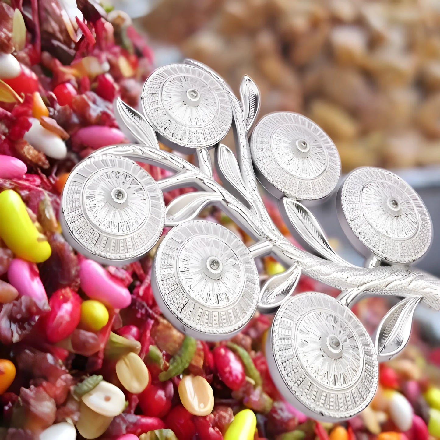 Tree-Shaped 6-Compartment Serving Tray - Home & Kitchen