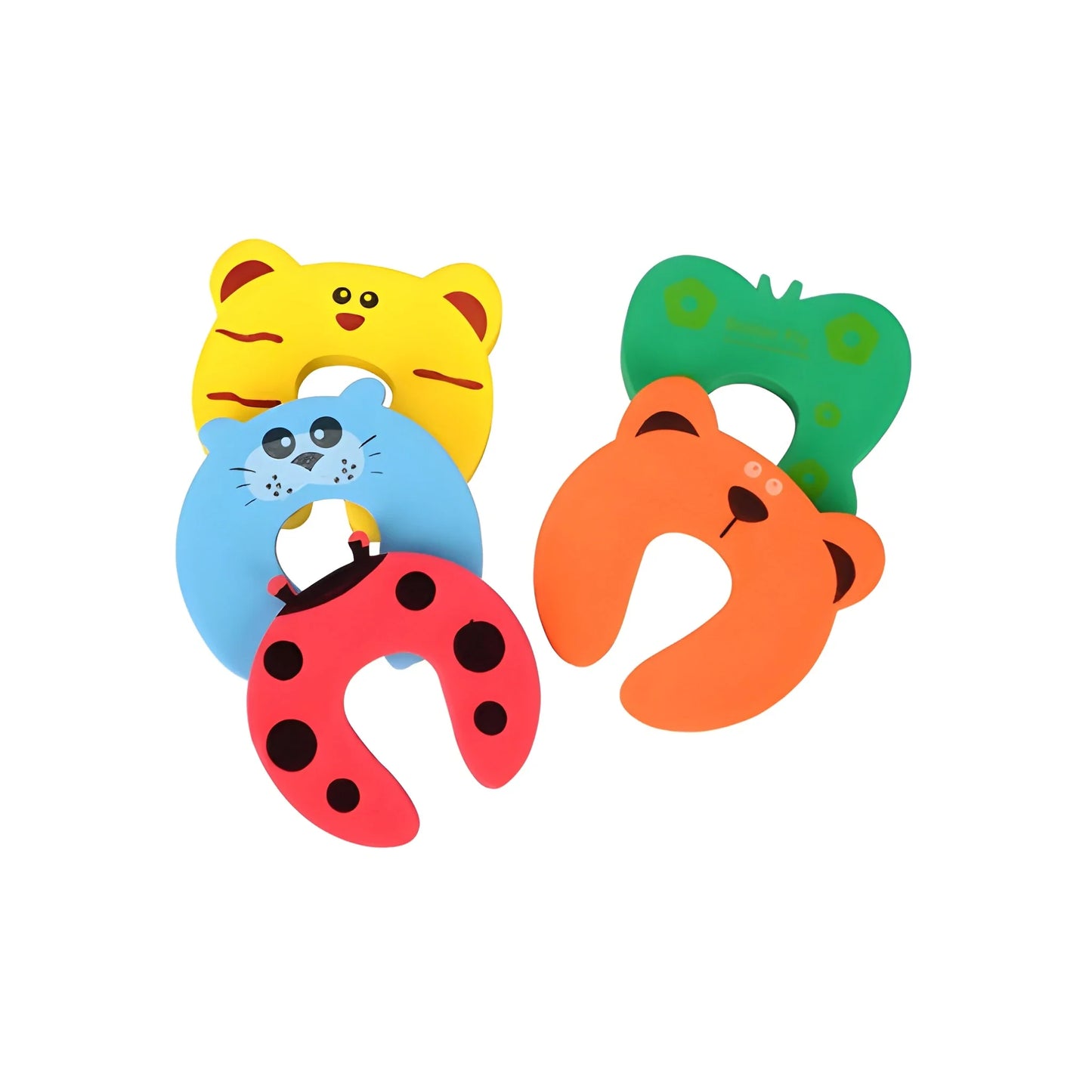 Portable door stopper set with cartoon animal shapes