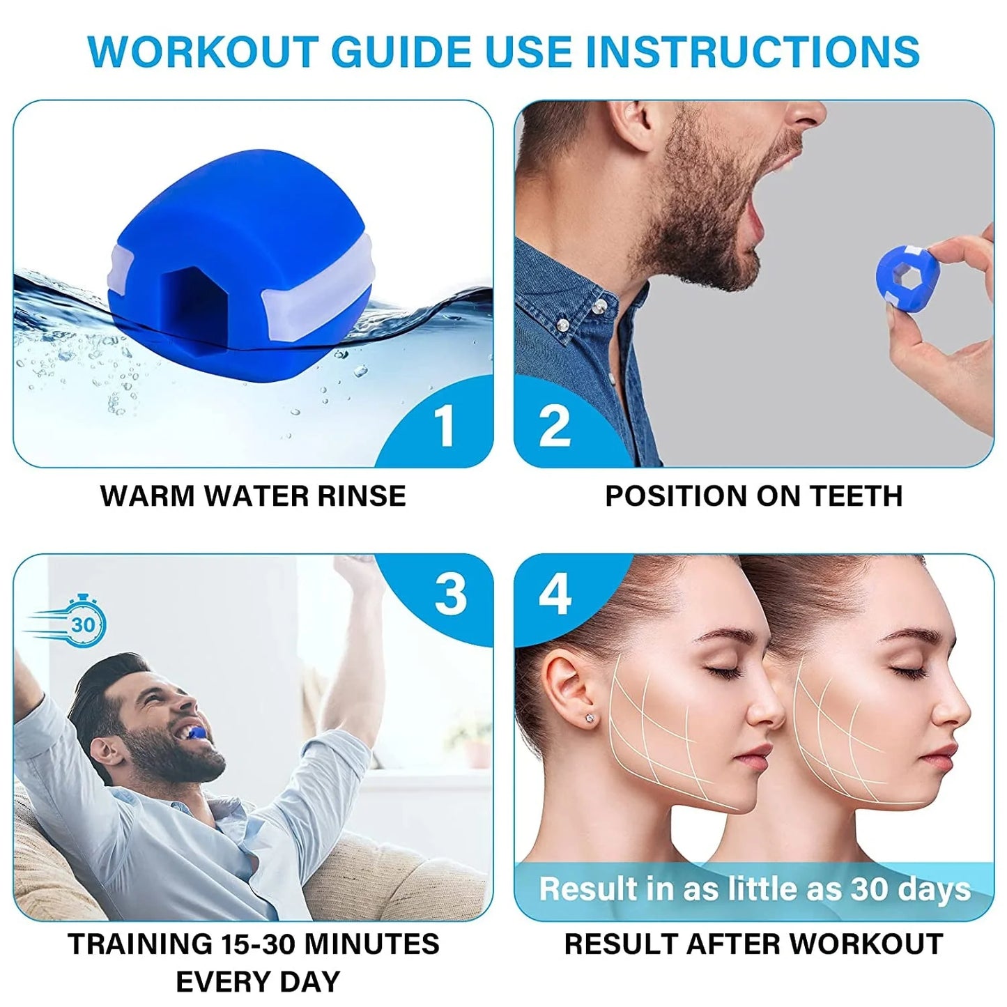 V CN Blue Jaw Exerciser - Health Care