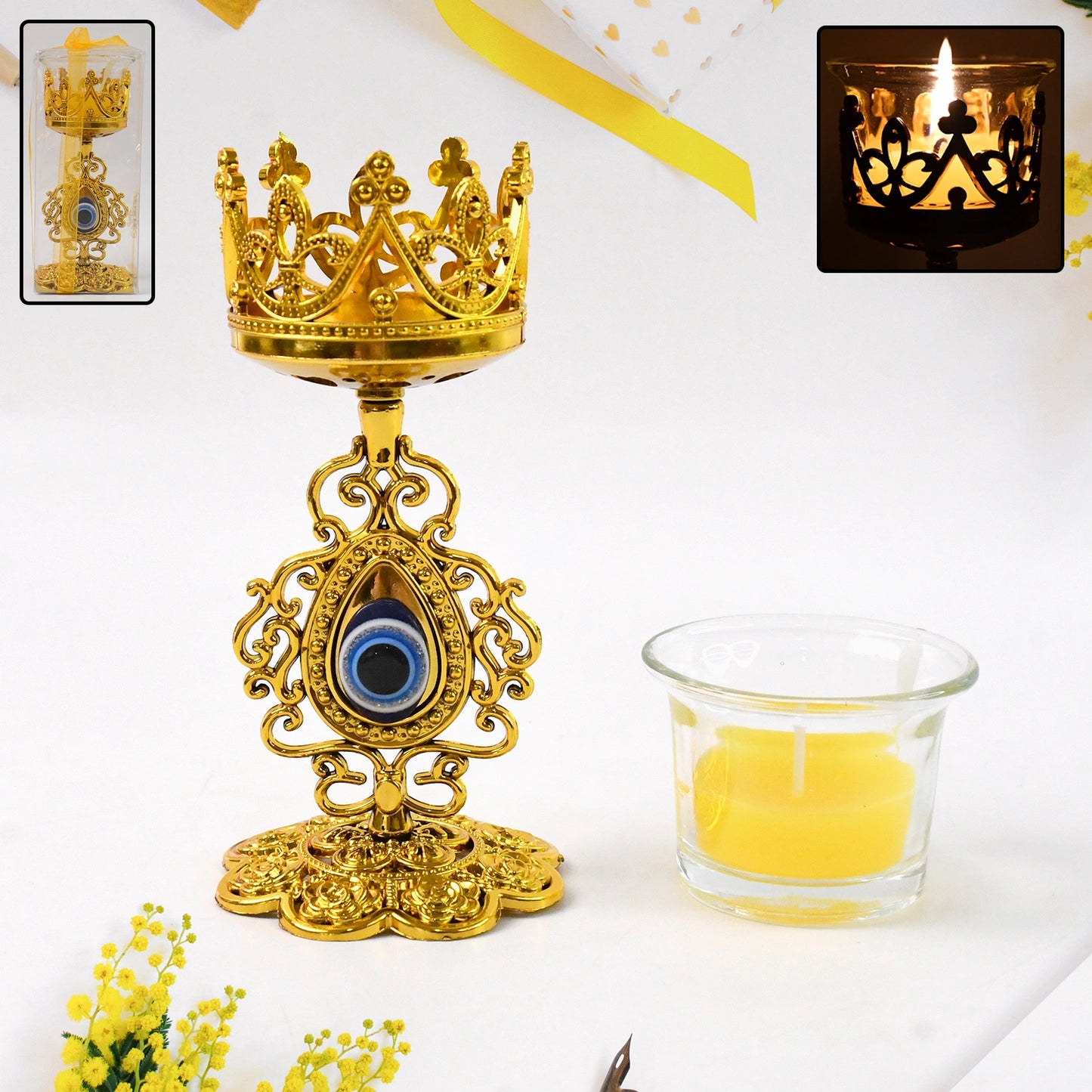 Best golden flower candle holder - holders | 2025 | fast shipping