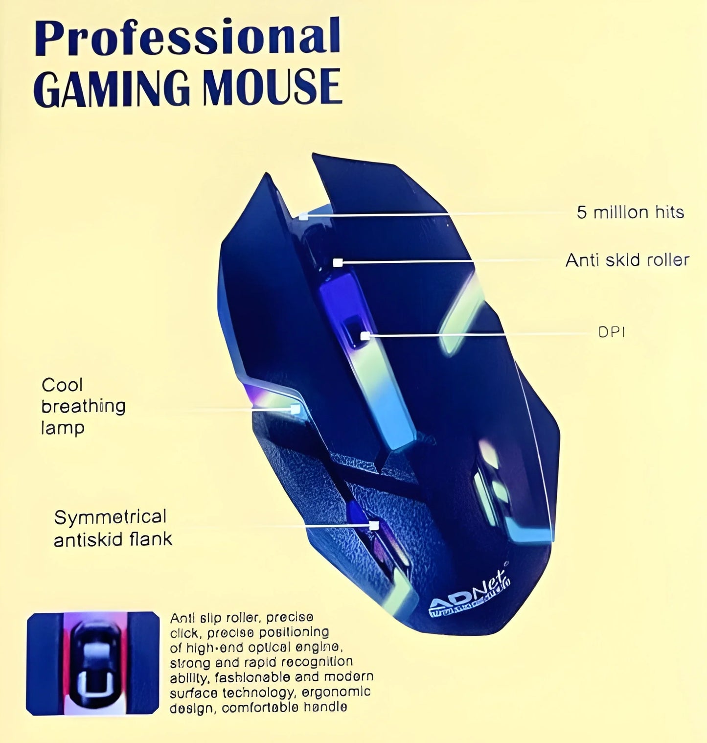 Best wired ergonomic design gaming mouse - electronics | 2025 | fast shipping