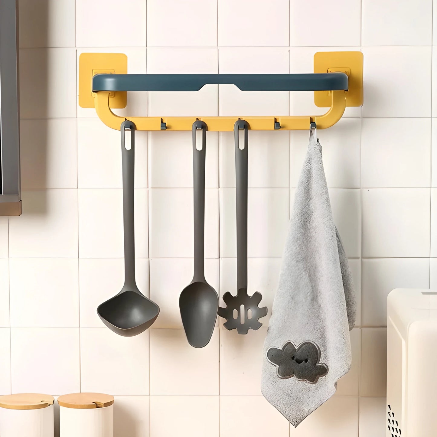 Space-Saving Foldable Towel Rack - Home & Kitchen