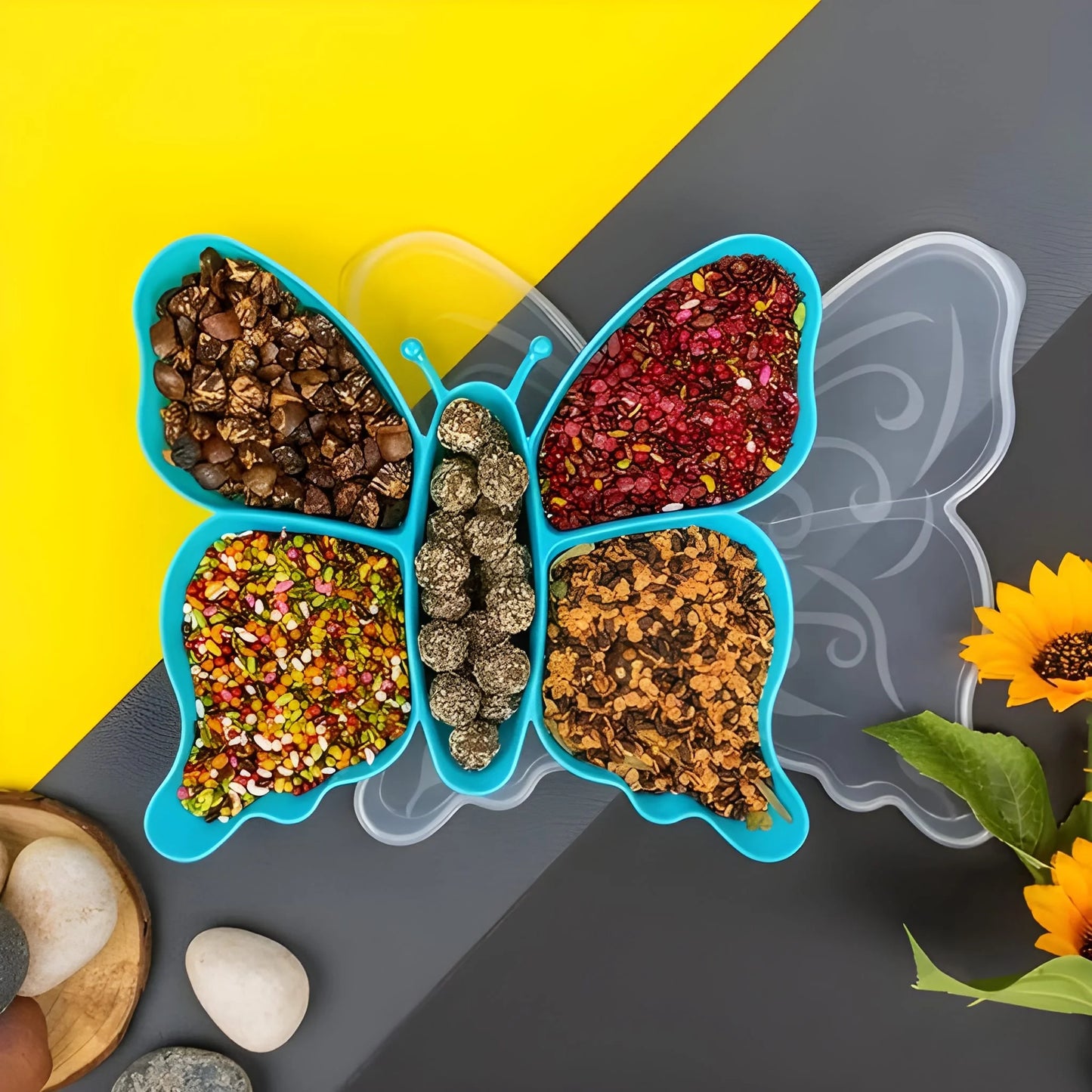 Best 5 compartment multipurpose butterfly plastic tray - home & garden | 2025 | fast shipping