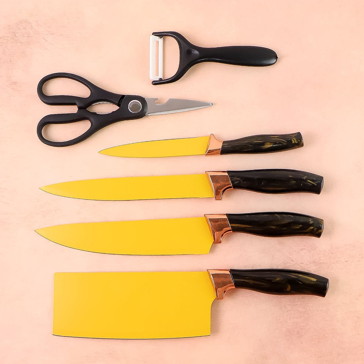 6 Pcs Kitchen Knife Set