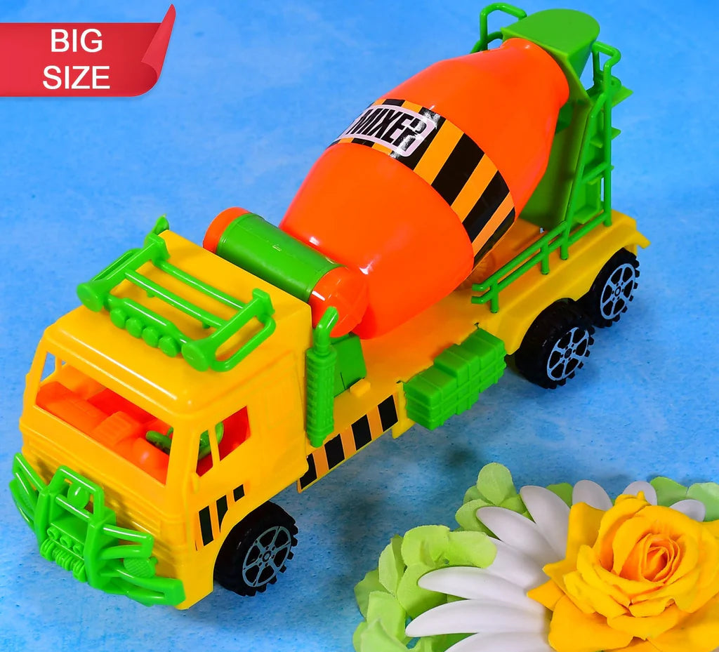 Pushback cement mixer truck