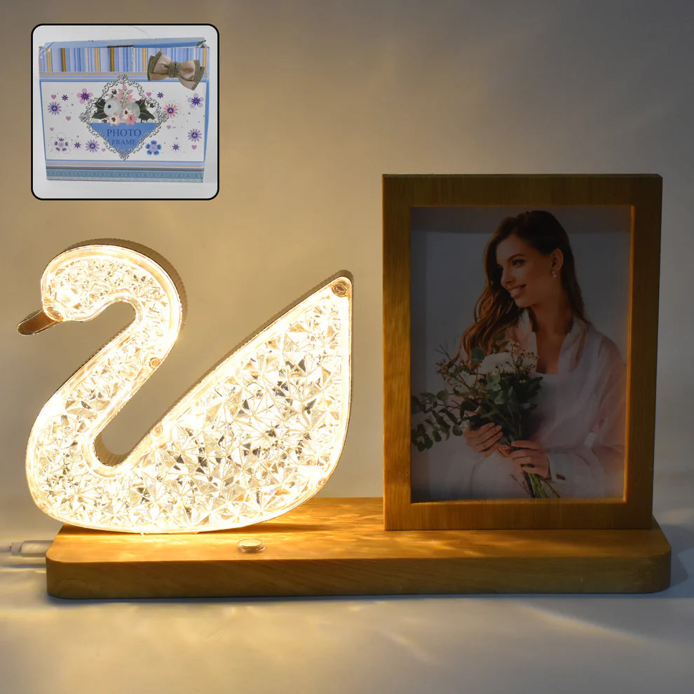 Duck crystal led night lamp