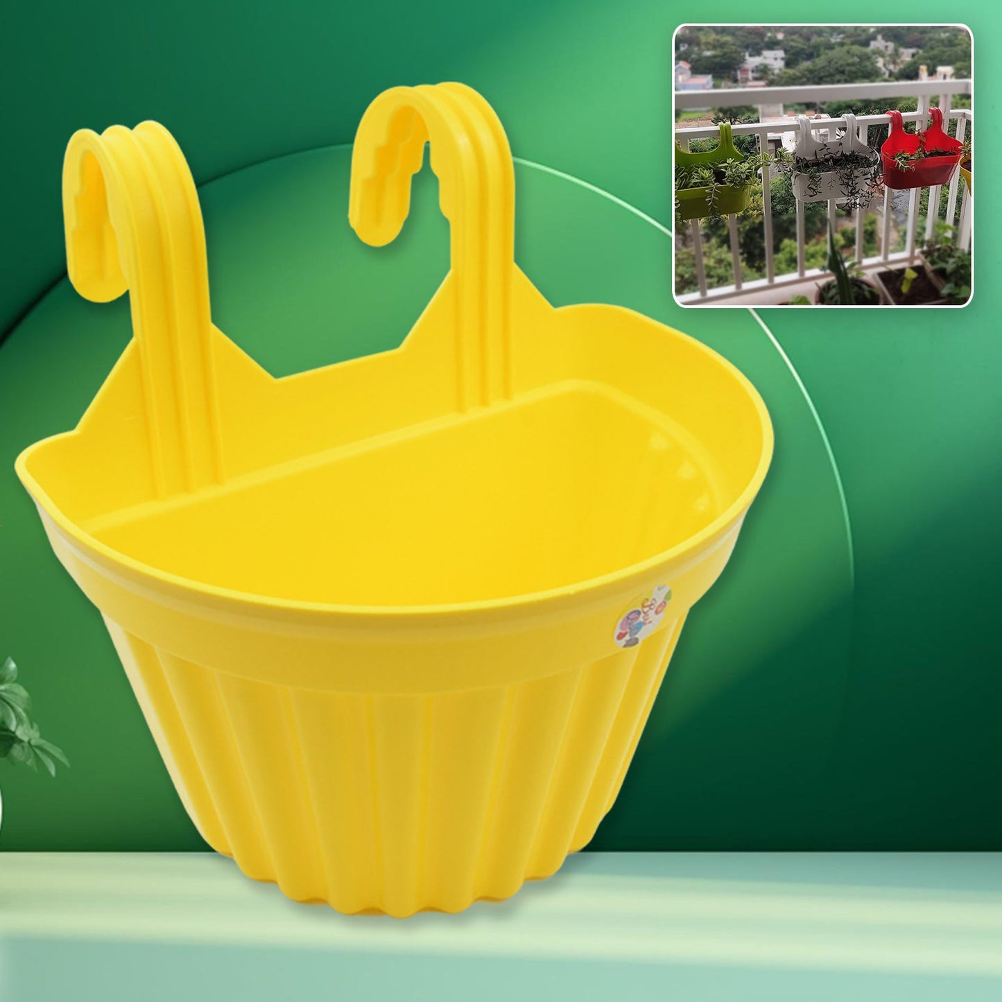 Multicolor Hanging Plastic Planters