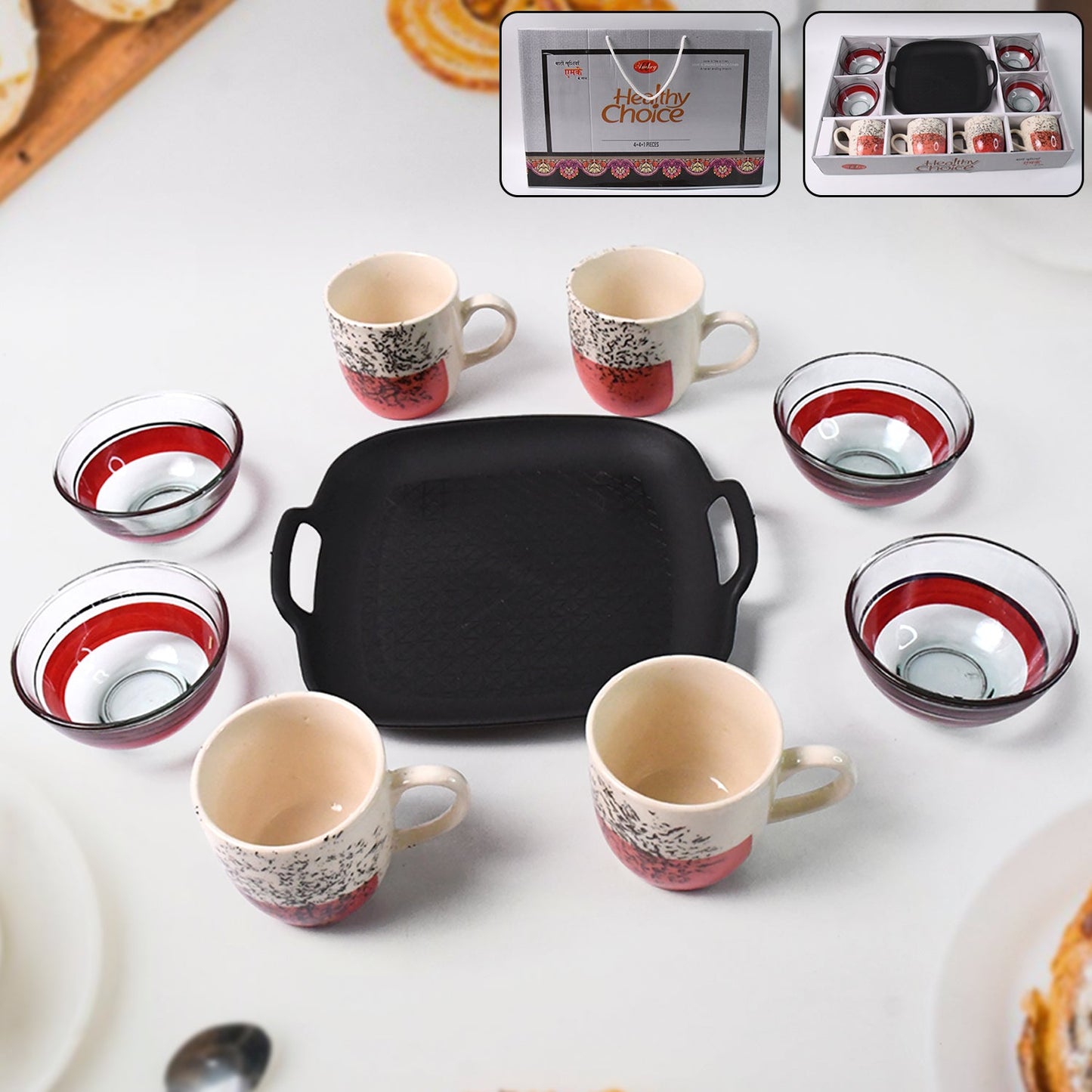Ceramic Cup Bowl Set