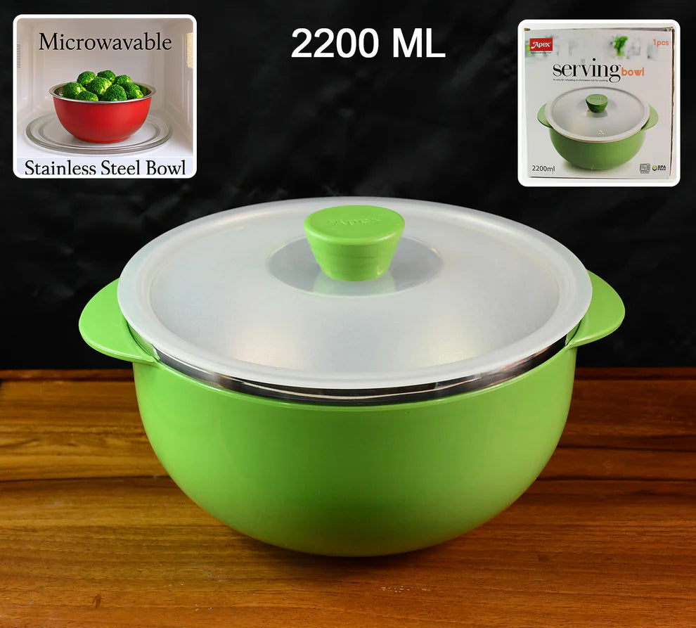 Apex 2200ml microwave-safe serving bowl