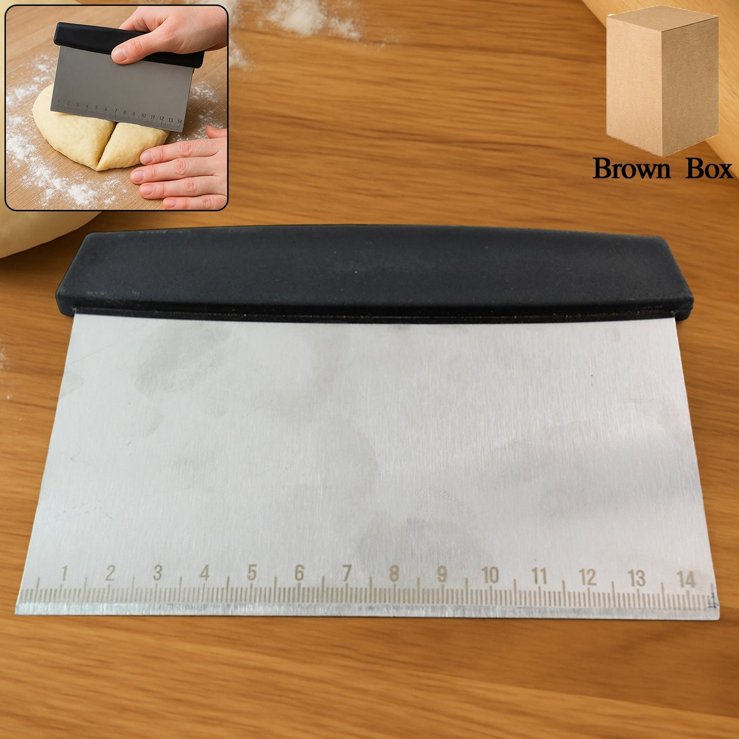 Dough Scraper & Cutter – Steel
