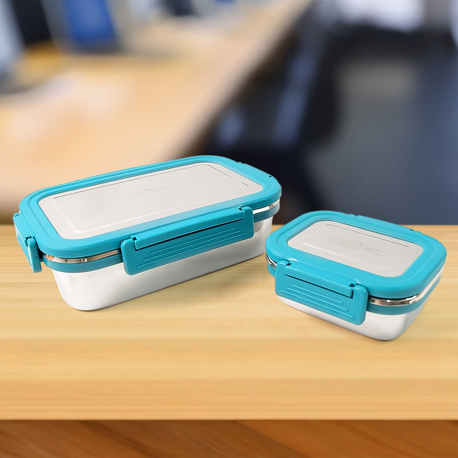 Jerry 2 Pc Stainless Steel Lunch Box