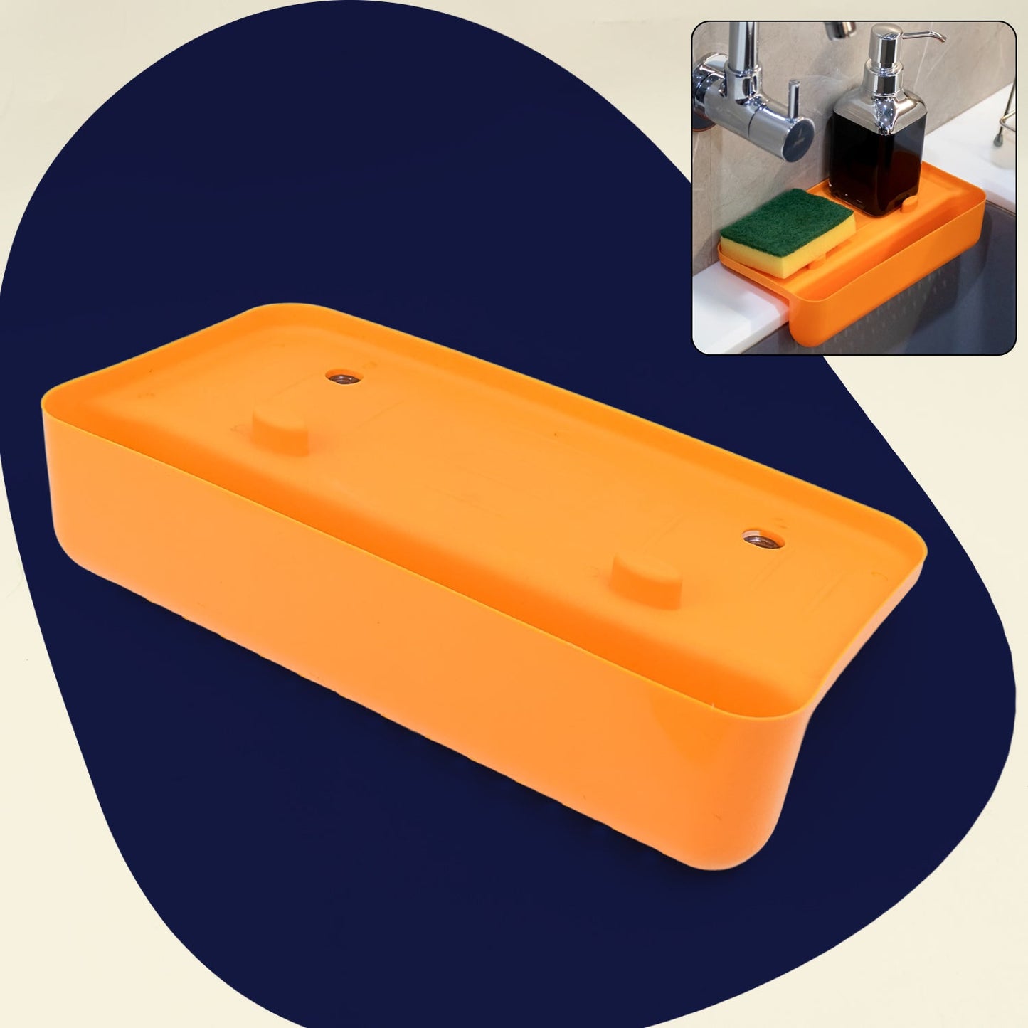 Space-Saving Sink Drainer Shelf