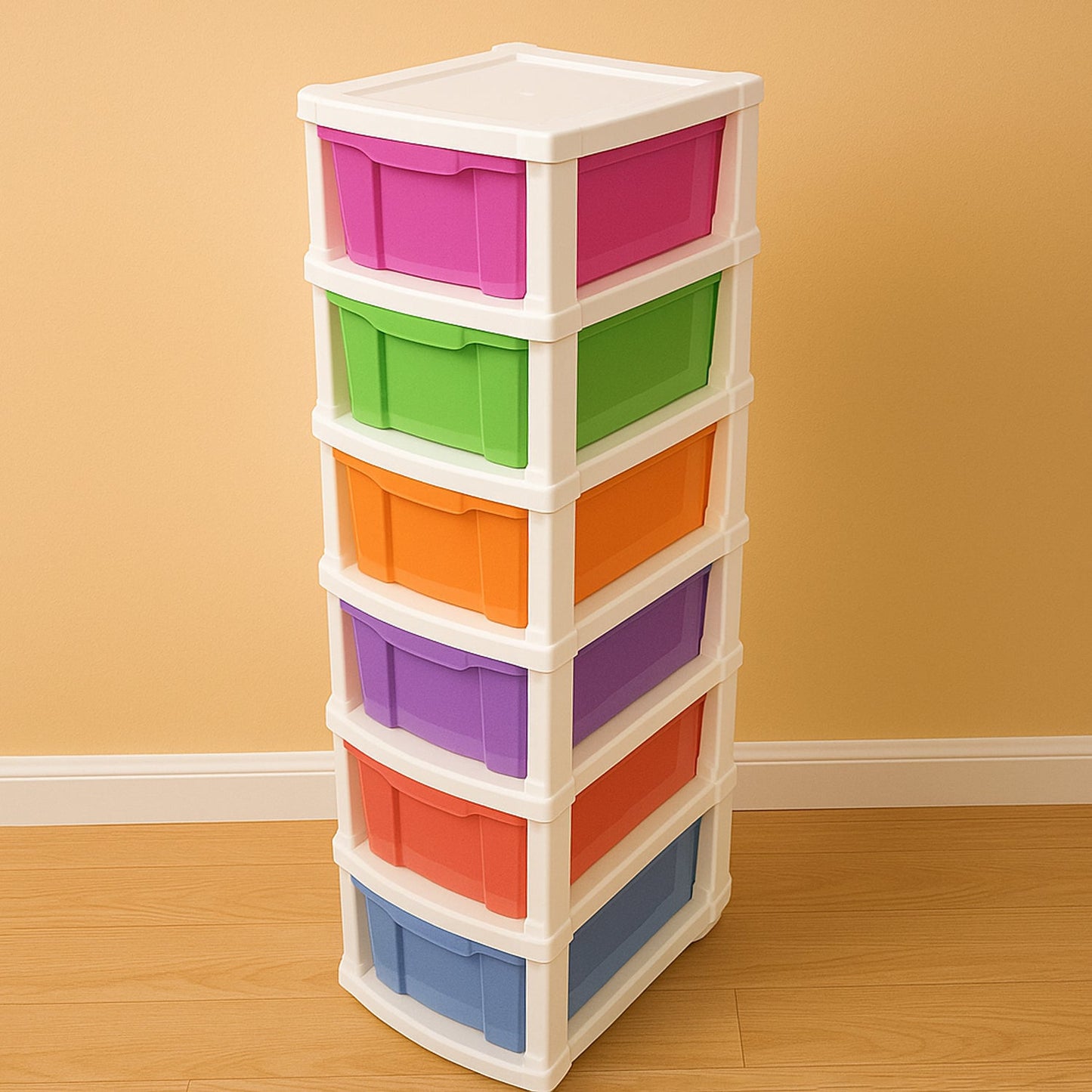 6-Layer Colorful Storage Drawers