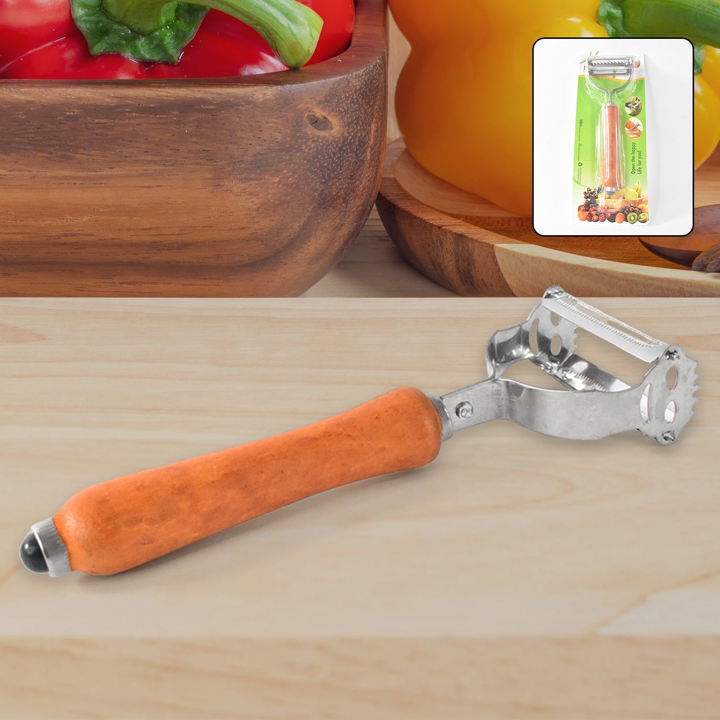 Wooden Handle Peeler