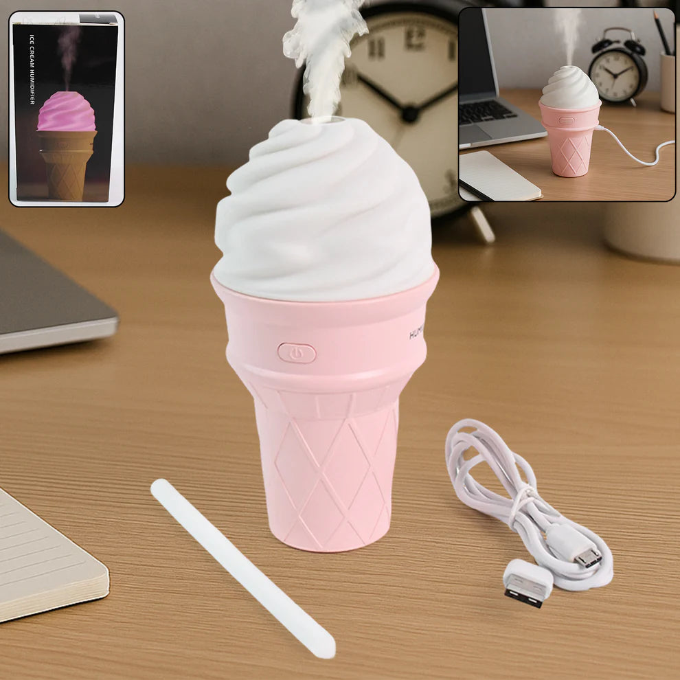 Ice cream cone humidifier