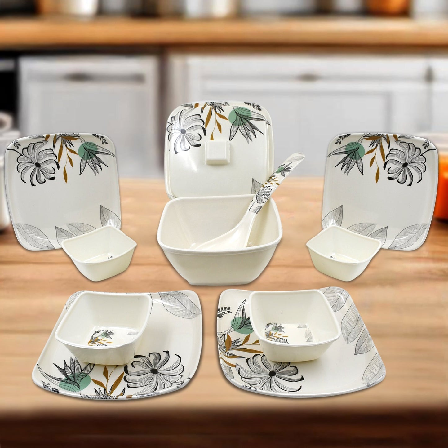 11-Piece Dinner Set with Donga