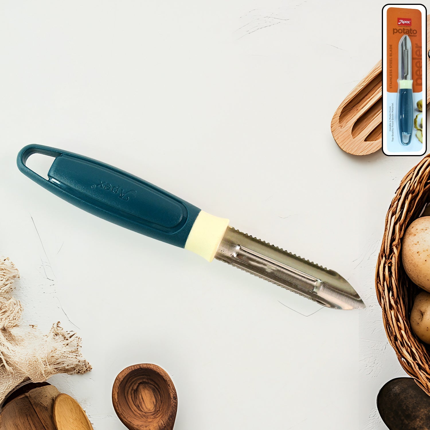 Apex Serrated Potato Peeler – 1 Pc