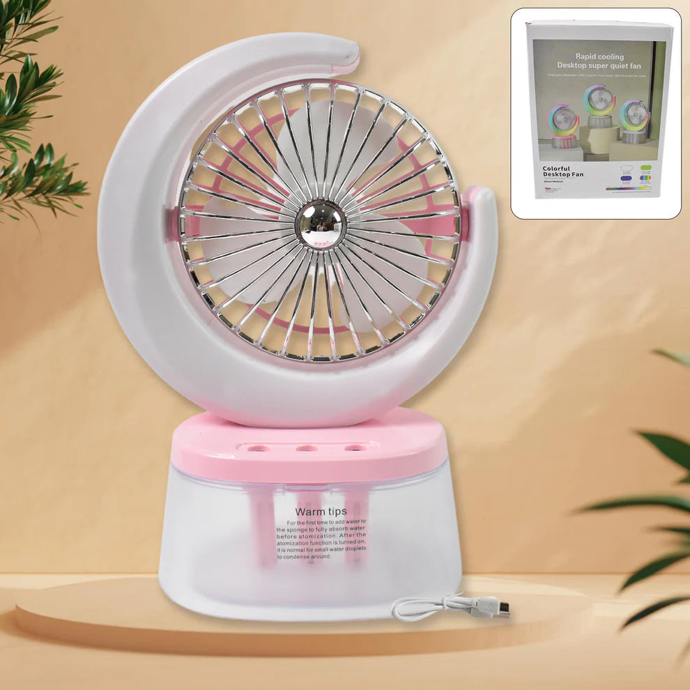 Usb rechargeable desktop fan